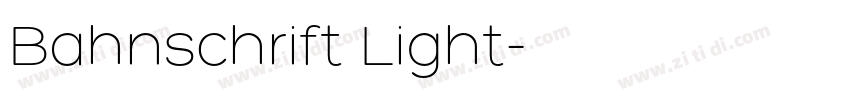 Bahnschrift Light字体转换